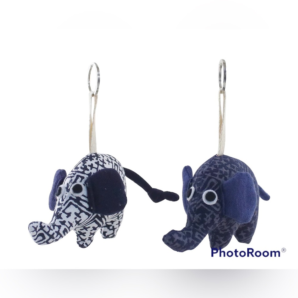 Elephant Keychains- Set of 2
